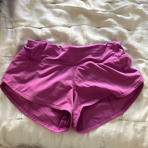 lululemon size 2 speed ups moonlight magenta